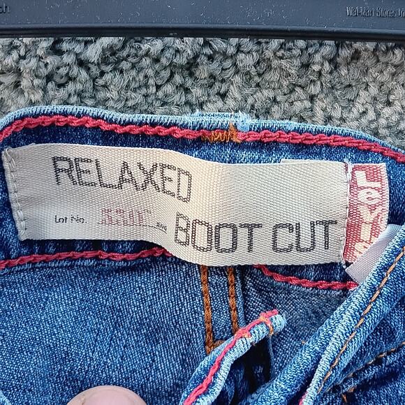 Levi’s 550 Relaxed Boot Cut Women’s Jeans Size 20M Blue Denim Mid Rise - Picture 3 of 5